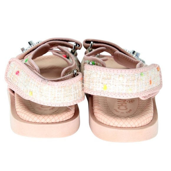 Chanel Quilted 35 Tweed Fabric Cc Dad Sandals CC-1109P-0017 - Picture 9 of 11